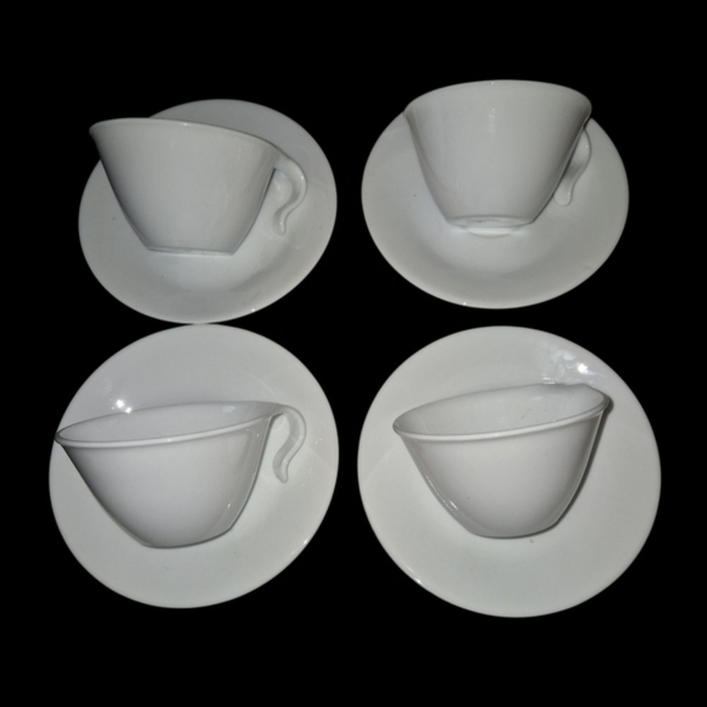 Vintage Corelle  hook handle Teacup and Saucer Custom Bundle Total 13